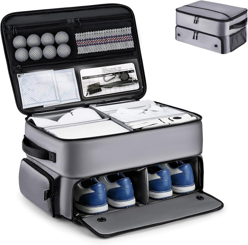 BRANTMAKER Golf Trunk Organizer, Golf Accessories for Men/Women to Storage Stuff and Gear, Cool Gifts for Golfers, Dad, Him/Her, Birthday or Father’s Day - Image 1